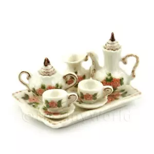 Puppenhaus Miniatur Alter Stil 6 Teile Keramik Kaffee Set - Bild 1 von 1