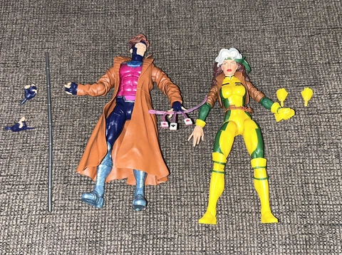 Marvel Legends Retro Gambit & Rogue Target Exclusive X-men Lot Cover