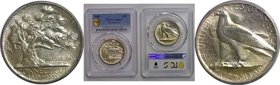 1935 Connecticut Commemorative Half Dollar   PCGS MS-67 - Image 1 of 3