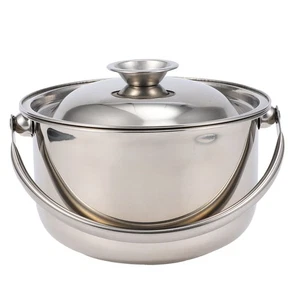 Cooking Pot with Lid Kitchen Cookware Stainless Steel Stewpot Pots - Bild 1 von 12