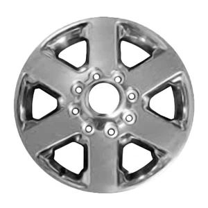 Metallic Polished 6 Spoke 18 x 8 Used Wheel - Picture 1 of 1