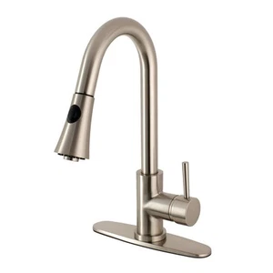 Gourmetier LS8728DL Concord Single-Handle Pull-Down Kitchen Faucet, Brushed N... - Picture 1 of 8