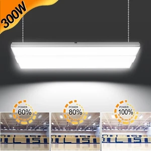 Adjustable 300W LED Linear High Bay Light Industrial Commercial Work Shop Lights - Picture 1 of 13