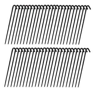 Fifty (50) Steel Stakes 10" L x 5/16" Thick For Tents-Landscaping-Trees & More - Picture 1 of 5