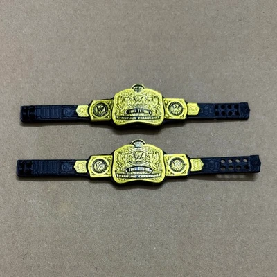 2025 Mattel WWE Showdown Tag Team Championship Title Belt Wrestling AEW Figure - Image 1 of 2