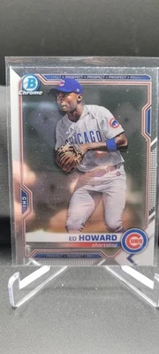 2021 Bowman Chrome Prospects - Ed Howard #BCP-12 - Image 1 of 2