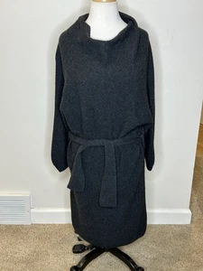 Brochu Walker Charcoal Women's Sweater Dress Size S off Shoulder - Picture 1 of 12