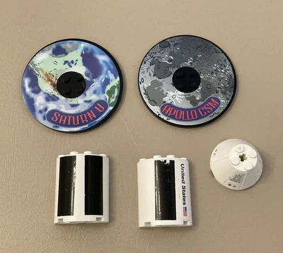 Lego Discovery Saturn V Moon Mission (7468) Lote de piezas adhesivas USADAS Foto 1 de 4