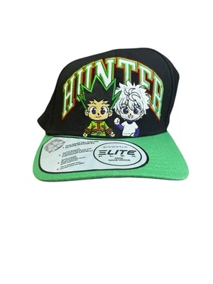 Hunter X Hunter Gon and Killua Elite Chibi Anime Negro Snapback Gorra Sombrero Foto 1 de 4