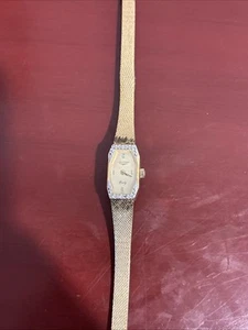 Vintage Longines Gold Tone Diamond Dial Quartz Watch Swiss Movement Untested - Picture 1 of 23