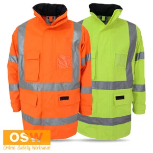 H - Pattern Orange/Navy, Yellow/Navy Jacket Biomotion Traffic Controller 3961 - Picture 1 of 4