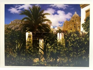 Notecard w/ Envelope - Garden of an Inn, Capri 1859 by Frederic Leighton  - Picture 1 of 3