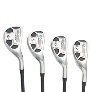 Mens Powerbilt Golf EX-550 Hybrid Iron Set (4-7) Regular "R" Flex Rescue Clubs - Picture 1 of 8
