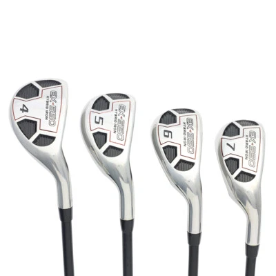 Mens Powerbilt Golf EX-550 Hybrid Iron Set (4-7) Regular "R" Flex Rescue Clubs - Image 1 of 4