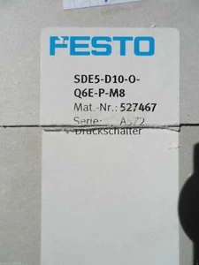 Interruptor de presión SDE5-D10-O-Q6E-P-M8; SDE5-D10-0-Q6E-P-M8; SDE 5-D10 SDE5D10 - Imagen 1 de 12