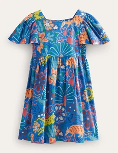 NWT Mini Boden Printed Woven Dress - Picture 1 of 7