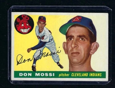 Tarjeta de béisbol 1955 Topps #85 Don Mossi, Cleveland Indians, novato, ¡excelente como nueva! Foto 1 de 2