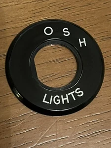 JAGUAR E-TYPE SERIES 1 MK10 MK2 DAIMLER LIGHT SWITCH ESCUTCHEON OSH NEW C15449/7 - Picture 1 of 5