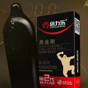 10PZ Preservativo Uomo Nero Manicotto Pene Ritardante Eiaculazione Adulto Lunga Durata Preservativi - Foto 1 di 11