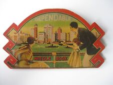 Vintage Dependable Needle Book Ship City Harbor Day Train Mountains Night Scenes