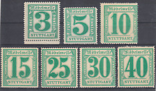 Germany, 1898 Stuttgarter Moebelmesse, 7 different, MNH, sound, F-VF