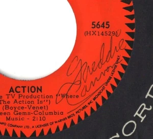 FREDDY CANNON Action / Beachwood City (WB-5645, Canada) AUTOGRAPHED! VG++ - Picture 1 of 3