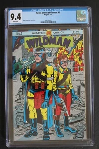 Grass Green’s WILDMAN #1 True 1st YOUNGBLOOD by Rob LIEFELD 1987 Megaton CGC 9.4 - Picture 1 of 3