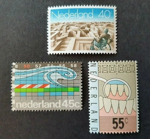 1977 NETHERLANDS NEDERLAND SET MIXED ISSUE VF MNH Cover