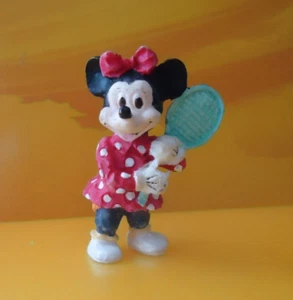 Unbranded Mini Mouse Playing Tennis 5.5cm Plastic Figure / Cake Topper (2) - Picture 1 of 3