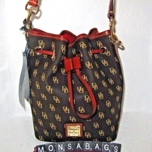Dooney & Bourke New Brown Gretta Small Drawstring Crossbody Shoulder Bag NWT$218 - Picture 1 of 9