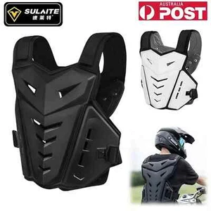 SULAITE Motorcycle Vest Body Armor Chest & Back Protector Jacket Motocross Gear - Picture 1 of 1