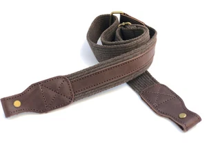 Skórzany / płócienny pasek do strzelby karabinu regulowany 81cm - 112cm - Zdjęcie 1 z 6