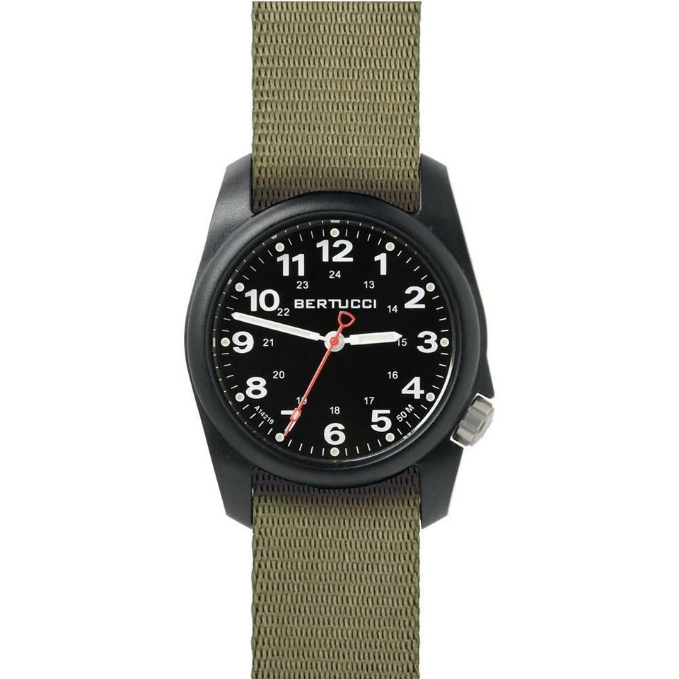 Bertucci 10501 A-1r Field Comfort Men's Watch Green 36mm Fiber Reinforced Polyc