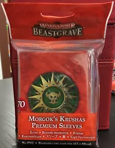 *Warhammer Underworlds: Beastgrave - Morgok's Krushas Premium Sleeves - Picture 1 of 1