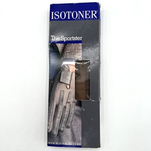 Vintage Isotoner The Sportster Mocha Men’s Size Large 23866 NOS - Picture 1 of 7
