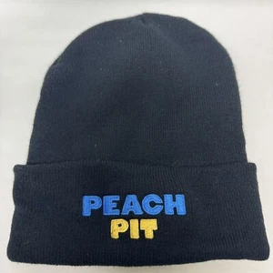 Peach Pit Band VIP Beanie Hat Black - Picture 1 of 2