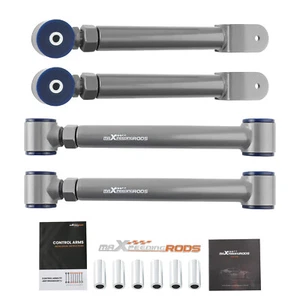 4Pcs Upper & Lower Adjustable Front Control Arms for Jeep Cherokee XJ 1984-2001 - Picture 1 of 15