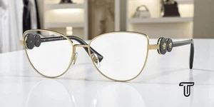 VERSACE VE1284 1002 Gold Demo Lens 53 mm Women's Eyeglasses - Picture 1 of 7