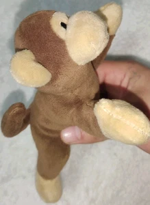 6" Brown Laying Monkey Plush Stuffed Animal - Picture 1 of 4