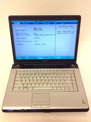 Toshiba Satellite A215-S7437 Unit AMD Turion 64 X2 15.4"Laptop W/ 2GB Ram, No HD - Image 1 of 4