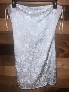 Princess Polly Dress Sz 6 RAMIE STRAPLESS MINI Blue Floral Coquette Dainty Sexy - Picture 1 of 6