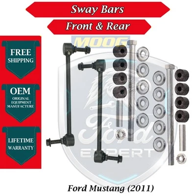Barras oscilantes dianteiras e traseiras MOOG OEM para 2011 Ford Mustang garantia vitalícia - Imagem 1 de 4