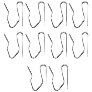 10 Stueck Vorhang Draperie Pin Haken - silbrig B8I48460 - Afbeelding 1 van 7