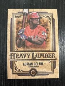 2025 Topps Update Series Adrian Beltre Heavy Lumber Wood Card #HL-53 Rangers SP - Bild 1 von 4