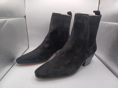 NEW J. Crew Piper Ankle Boots In Suede Black Womens Size 8.5 US - Image 1 of 4