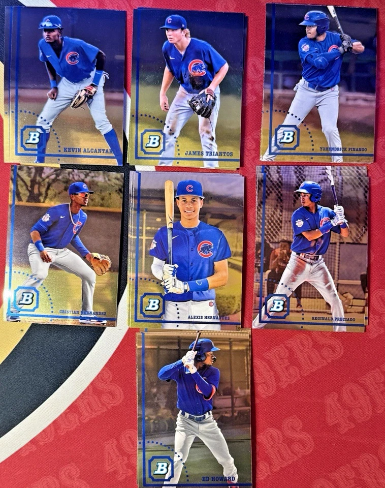 2022 Bowman Heritage Lot of 17 Prospects Chrome Chicago Cubs - Image 1 of 1