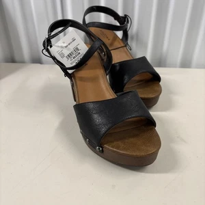 Arizona Jean Co AZ Damen-Sandalen mit Absatz Synthetikfeder schwarz 11 offener Karton - Bild 1 von 10