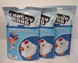 3 Pack Crossy Road Chibi Blocks Bulls I Toy Hipster Whale - Picture 1 of 7
