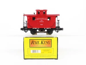 O Gauge 3-Rail MTH Rail King 30-77022 C&O Chesapeake & Ohio Lighted Caboose #728 - Picture 1 of 12