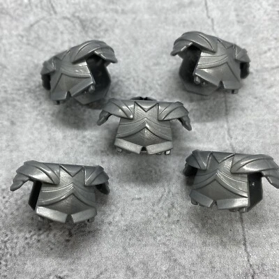 Paquete de 5 bloques de armadura de caballero gris accesorios para minifiguras gA24355 Foto 1 de 3